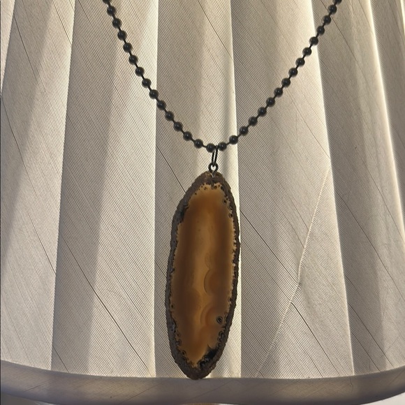 Agate Slice Necklace - Picture 1 of 6